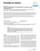 Giardia assemblage A: human genotype in muskoxen in the Canadian Arctic