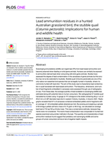 Lead ammunition residues in a hunted Australian grassland bird, the stubble quail (Coturnix pectoralis): Implications for human and wildlife health