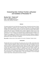 Consuming Asia: Culinary tourism, soft power and mediation of Peranakan TV