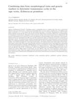 Combining data from morphological traits and genetic markers to determine transmission cycles in the tape worm, Echinococcus granulosis