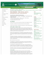 Crop variety testing - Developments and improvements