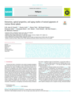 Extraction, optical properties, and aging studies of natural pigments of various flower plants