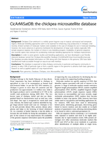CicArMiSatDB: the chickpea microsatellite database