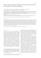 Direct characterization of Blastocystis from faeces by PCR and evidence of zoonotic potential