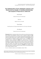 The mediating role of early maladaptive schemas in the relation between quality of attachment relationships and symptoms of depression in adolescents
