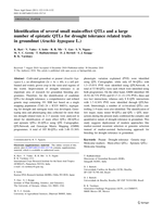 Identification of several small main-effect QTLs and a large number of epistatic QTLs for drought tolerance related traits in groundnut (Arachis hypogaea L.)