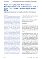 Australian Group on Antimicrobial Resistance Australian Staphylococcus aureus Sepsis Outcome Programme annual report, 2014