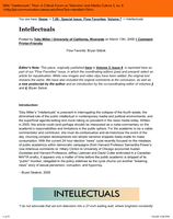 Intellectuals Postscript