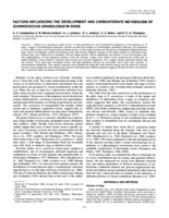 Factors influencing the development and carbohydrate metabolism of Echinococcus granulosus in dogs