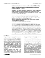 Genome sequence of Ensifer medicae strain WSM1115; an acid-tolerant Medicago-nodulating microsymbiont from Samothraki, Greece