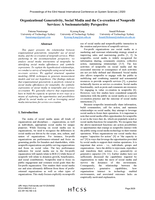 Organizational generativity, social media and the Co-creation of Nonprofit services: A sociomateriality perspective