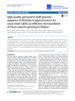 High-quality permanent draft genome sequence of Rhizobium leguminosarum bv. viciae strain GB30; an effective microsymbiont of Pisum sativum growing in Poland