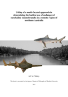 Utility of a multi-faceted approach in determining the habitat use of endangered euryhaline elasmobranchs in a remote region of northern Australia