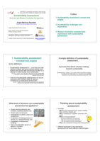 Sustainability assessment: Overview and Western Australian perspectives