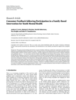 Consumer feedback following participation in a Family-Based intervention for youth mental health