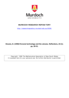 Personal technology and the calculus