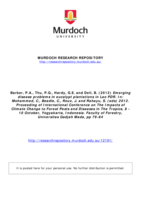 Emerging disease problems in eucalypt plantations in Lao PDR