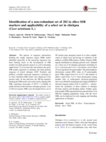 Identification of a non-redundant set of 202 in silico SSR markers and applicability of a select set in chickpea (Cicer arietinum L.)