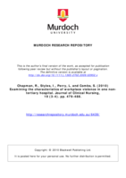 Examining the characteristics of workplace violence in one non-tertiary hospital