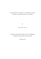 Lessening Africa's 'otherness' in the Western media: Towards a culturally responsive journalism