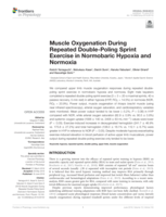Muscle oxygenation during repeated double-poling sprint exercise in normobaric hypoxia and normoxia