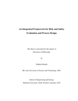An integrated framework for risk and safety evaluation and process design