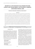 Removal of endosulfan from water using palm shell activated carbon and rice husk ash
