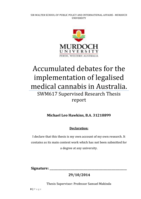 Accumulated debates for the implementation of legalised medical cannabis in Australia