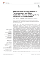 A quantitative profiling method of phytohormones and other metabolites applied to barley roots subjected to salinity stress