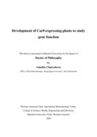 Development of Cas9-expressing plants to study gene function