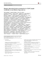 Human subcortical brain asymmetries in 15,847 people worldwide reveal effects of age and sex