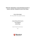 Molecular epidemiology of gastrointestinal parasites in farmers and their ruminant livestock from Ghana
