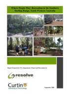 Where people play: Recreation in the Southern Darling Range