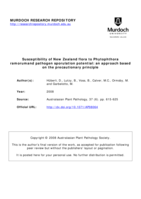 Susceptibility of New Zealand flora to Phytophthora ramorum and pathogen sporulation potential: an approach based on the precautionary principle