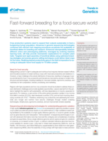 Fast-forward breeding for a food-secure world