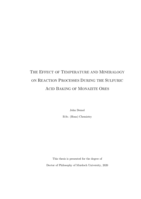 The effect of temperature and mineralogy on reaction processes during the sulfuric acid baking of Monazite ores