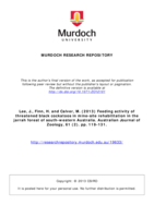 Feeding activity of threatened black cockatoos in mine-site rehabilitation in the jarrah forest of south-western Australia