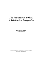 The providence of God: a trinitarian perspective