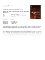 Taste and smell dysfunction in childhood cancer survivors