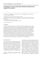 Genotyping of Cryptosporidium spp. isolated from human stool samples in Switzerland