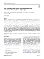 Foxes at your front door? Habitat selection and home range estimation of suburban red foxes (Vulpes vulpes)