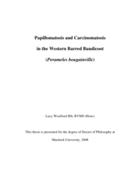 Papillomatosis and carcinomatosis in the western barred bandicoot (Perameles bougainville)