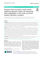 Genome-wide association study reveals significant genomic regions for improving yield, adaptability of rice under dry direct seeded cultivation condition
