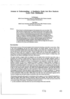Avenues to understanding: A qualitative study into how students learn from multimedia