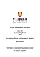 Degradation effects in photovoltaic modules