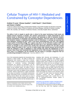 Cellular tropism of HIV-1 mediated and contrained by coreceptor dependencies