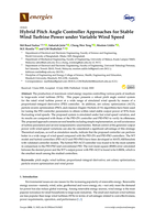 Hybrid pitch angle controller approaches for stable wind turbine power under variable wind speed