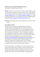Developing a rural compass: Recalibrating for success. An overview of rural education policy in Australia