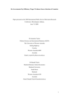 Do governments pay efficiency wages? Evidence from a selection of countries