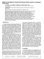 Effects of annealing on infrared and thermal‐effusion spectra of sputtered a‐Si:H alloys